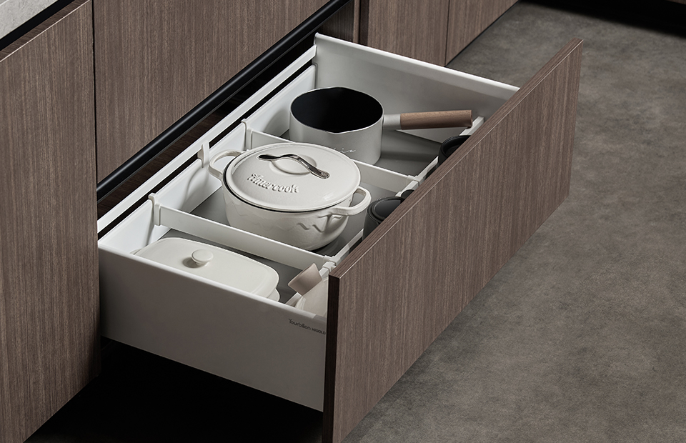 Three-sided Drawer Basket