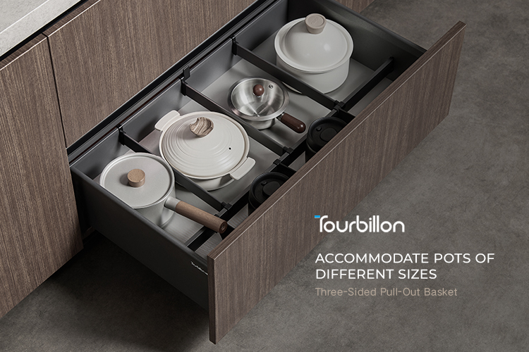 Three-sided Pull-out Basket